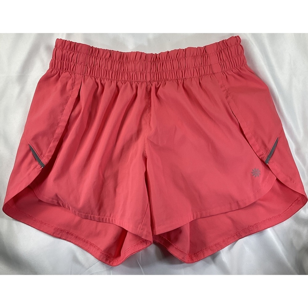 Athleta Size XS Shorts Running Workout Coral Pink Women's Lined
